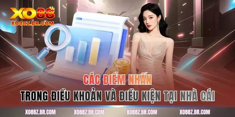 Các điểm nhấn trong điều khoản và điều kiện tại nhà cái